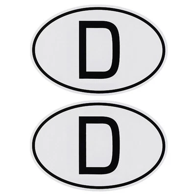 2 x D-Schild magnetisch Deutschland D Schild 2er Set Magnet 13,5 cm HR / RICHTER - Bild 1 von 4