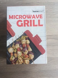 Homesmart Microwave Long Grill Size 22x14 cm - Black & Red - Picture 1 of 8
