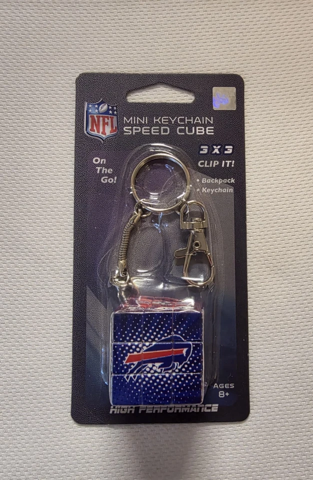 Mini llavero cubo de velocidad con licencia oficial de la NFL 3x3 con clip Foto 1 de 3