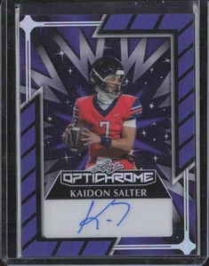 2024 Leaf Optichrome Purple Autograph 3/6 #O-KS1 Kaidon Salter - MINT - Bild 1 von 2