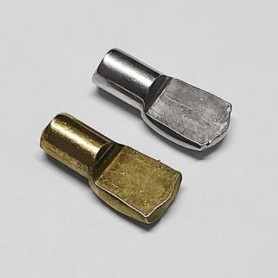 * 7mm E/B & N/P Shelf Support Studs Spades for 7mmØ Hole for Bookcases Cabinet * - Image 1 of 3