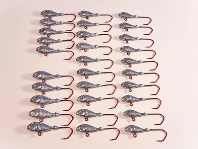 30 Stk. Ultra Minnow - Jig  20 + 17 + 14 + 11 Gramm VMC 5150 3/0 - Bild 1 von 2