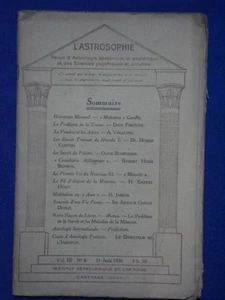 L'Astrosophie. Revue d'Astrologie ésotérique et exotérique et des Sciences - Foto 1 di 1
