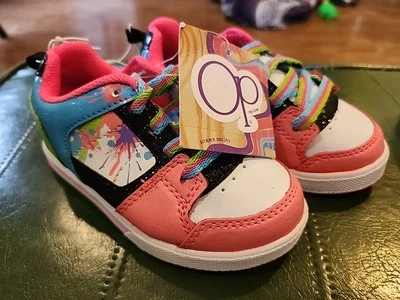 OCEAN PACIFIC Op многоцветный высоты верхний детские кроссовки размер 8 новый с Ярлыками  - Изображение 1 из 4