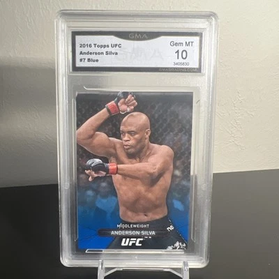 2016 Topps UFC High Impact Anderson Silva Blue Base Variant *read* - Image 1 of 2