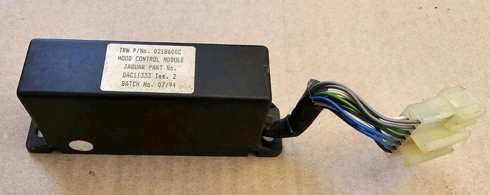 1992 1996 Jaguar XJS Series 3 Convertible Top Roof Control Module Unit DAC7355  - Image 1 of 3