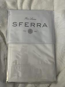 SFERRA Marialva Cotton Silk Sham, King, White, NWT - Picture 1 of 5