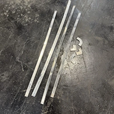 79-83 Datsun 280zx Escotilla Trasera Borde Ventana Borde Acero Inoxidable Cromo Foto 1 de 4