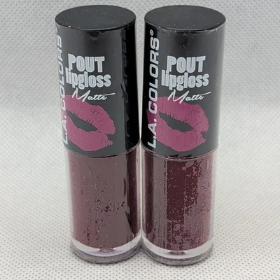 (2) LA Colors Pout Lip Gloss Matte, XOXO - Image 1 of 2