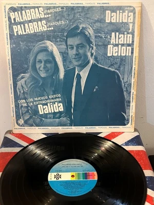 DALIDA & ALAIN DELON Palabras Palabras 1973 MEXICO 12" LP Unique PS Chanson - Image 1 of 4