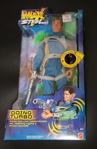 Figura de acción Max Steel Going Turbo con sonido de trabajo Mattel 2001 sin usar, en caja todavía sellada - Imagen 1 de 10