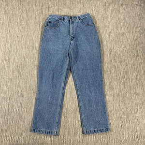 Duke Jeans Men 34X30 Relaxed Fit Light Wash 5 Pocket Blue Denim Elastic Waist - Picture 1 of 14