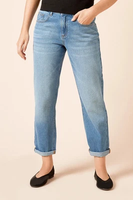 Dorothy Perkins Light Wash Boyfriend Jeans Womens Casual Jeans - Image 1 of 4