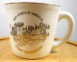 Vintage 1966 BSA Boy Scouts America Camp Edgewood Louisiana Keramik Kaffeebecher - Bild 1 von 9