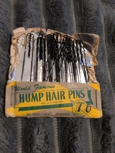 MCM Hair Pins THE HUMP 1950's  Hair Pins  Original Worn Incomplete Package USA - Picture 1 of 7