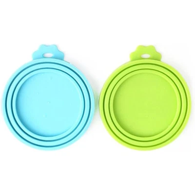 Tapas de silicona para latas de comida para mascotas para comida para perros y gatos (tamaño universal, ajuste único Foto 1 de 4