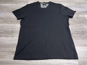 Banana Republic Dress Vee V-Neck Black T-Shirt Short Sleeve Adult Size Large - Picture 1 of 5