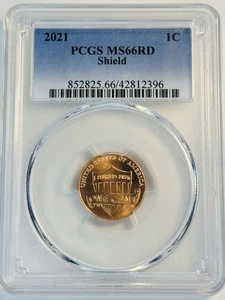 Moneta 1C Lincoln SHIELD 2021 PCGS MS66RD (511.396) - Foto 1 di 4