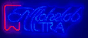 Michelob Ultra Neon Beer Bar Light Lamp Pub LED Man Cave 17” X 6” USB Powered - Picture 1 of 6