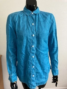 🎄Camicia Tommy Bahama con bottoni taglia XS lino verde acqua mare - Foto 1 di 9