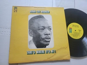 JOHN LEE HOOKER - That's Where It's At DELTA BLUES Stax Records LP - Picture 1 of 4