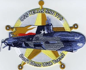 USS Texas SSN 775 - SALE!! - REDUCED PRICE! Submarine Patch - BCP Cat No. c6042 - Picture 1 of 1