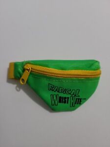 Vintage Go Fly A Kite 1989 Radical Wrist Kite Neon Green Case Bag Pack ONLY G