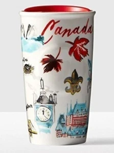 Starbucks 2018 Canada Local Collection Double Wall Ceramic Tumbler NEW WITH TAG - Picture 1 of 3