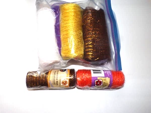 2 neue Rollen dekoratives Netz 6 Zoll mal 5 Yard Metallic & 5 gebrauchte BKT - Bild 1 von 3