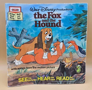VINTAGE 1981 The Fox And The Hound -See/Hear/Read Book by Walt Disney GOOD - Picture 1 of 10