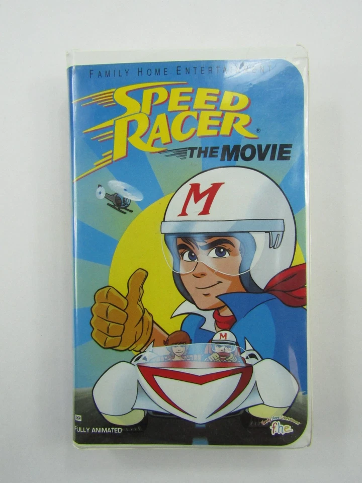 VTG Speed Racer The Movie VHS Clamshell Includes Music Video Animated 1993 READ - Image 1 of 4