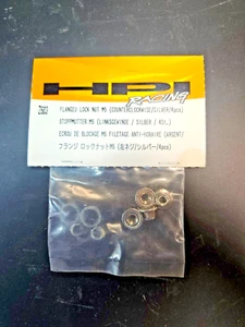 HPI RACING Flanged Locknut M5 (CCW/Silver/4pcs.) HPIZ683 - Picture 1 of 2