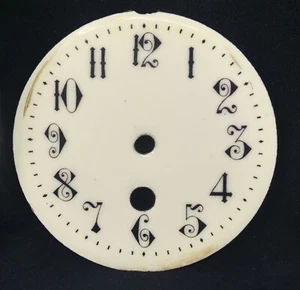 Vintage Porcelain Dial/Face for European Marble Clock. 4" Wide - Picture 1 of 2