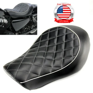 Asiento individual para conductor y conductor para Harley Sportster Custom XL 1200 883 48 72 2004-2019 - Imagen 1 de 12