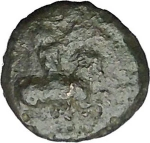 HIMERA in SICILY 420BC Pan Goat Nike RARE R2 Authentic Ancient Greek Coin i50551 - Picture 1 of 3