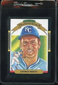 1987 DONRUSS DIAMOND KINGS #15 GEORGE BRETT HOF KANSAS CITY ROYALS 