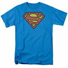 Superman Superman Logo T Shirt Mens Licensed Classic DC Comics Tee Turquoise