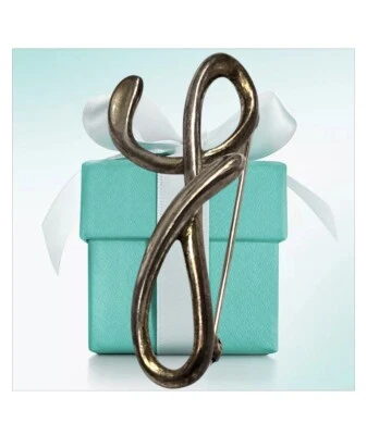 Broche/Pin Tiffany & Co Muy Raro De Colección Elsa Peretti Letra F Foto 1 de 4