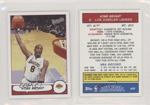 2004-05 Topps Bazooka Minis Kobe Bryant #69 HOF