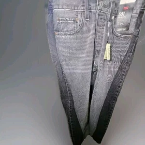 Levi's Premium Women 501 Original Fit High Rise Chaps Jeans Black NWT - Picture 1 of 6