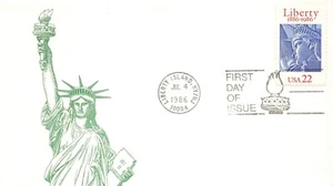 2224 22c STATUE OF LIBERTY - Unknown cachet - Picture 1 of 1