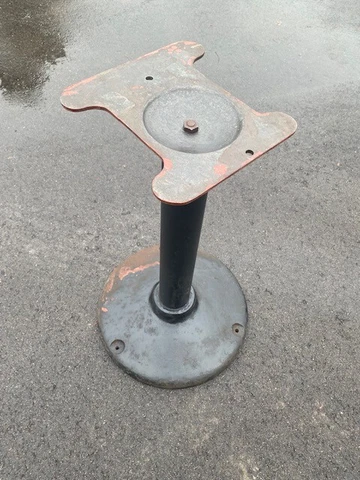 Unique Antique Cast Iron Pedestal Base Stand Steampunk Industrial Table Cover