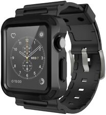 Apple Watch Series 3/2/1 Rugged Protective Durable Case w/ Armor 42mm Strap Band