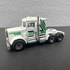 1981 Matchbox White ACE Peterbilt Semi Tractor Truck 1/64 Lesney England - Picture 1 of 10