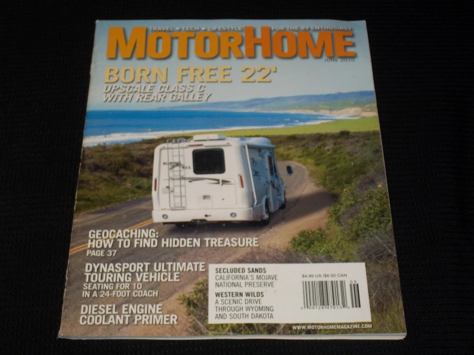 2010 JUNE MOTOR HOME MAGAZINE - BORN FREE '22 FRONT COVER - E 2203 Foto 1 de 2