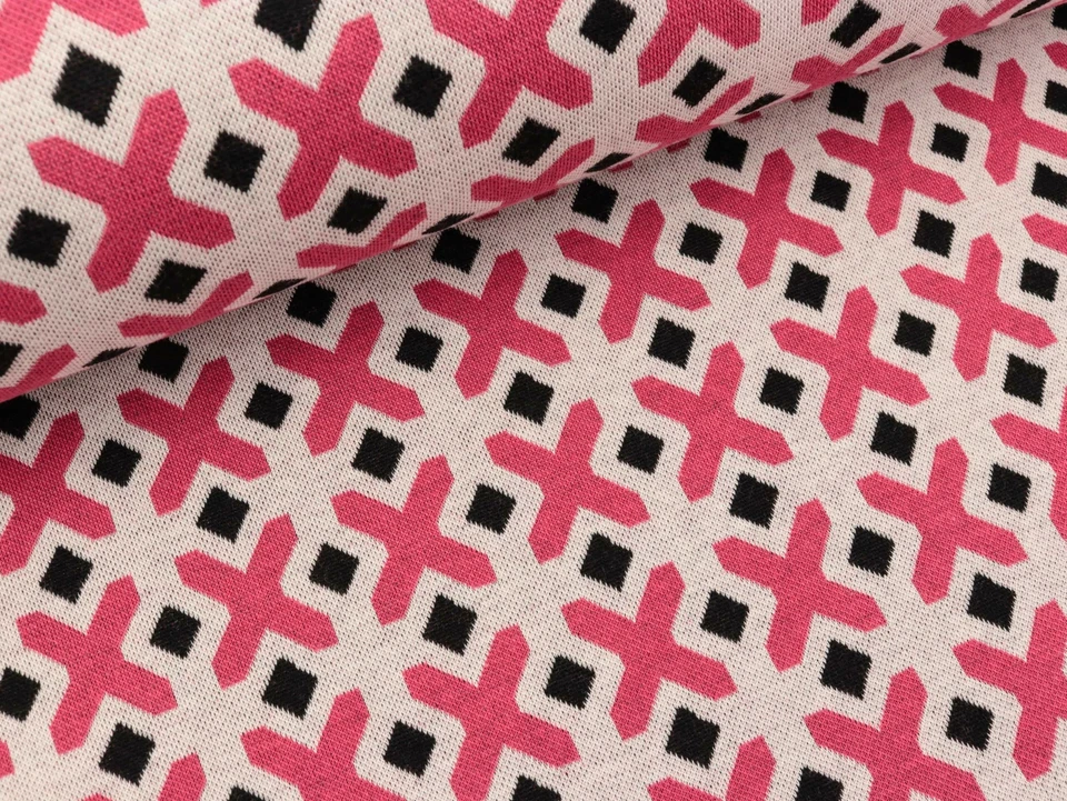 Hamburger Liebe 3 Jacquardjersey Weekender Choose Me meringa-azalea-schwarz - Bild 1 von 1