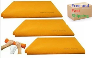 3 paños falsos alemanes súper absorbentes naranjas originales. Frazadas 3 piezas - Imagen 1 de 5