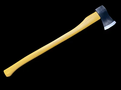 RUBBER JOHNNIES TM Leñador realista de mango largo hacha hacha PU película Prop accesorio de Halloween