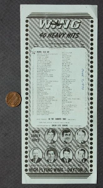 Dayton Ohio 1970 WING Radio Top 40 Gráfico Jim Brown El Cóndor Película Folleto RARO- Foto 1 de 1