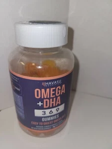 New Sealed Havasu Nutrition Omega + DHA Natural Lemon & Orange 60 Gummies veggie - Picture 1 of 1